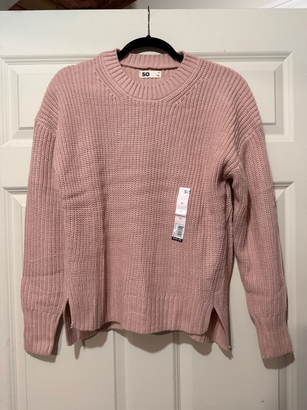 NWT SO Dusty Rose Pink Sweater Size Medium